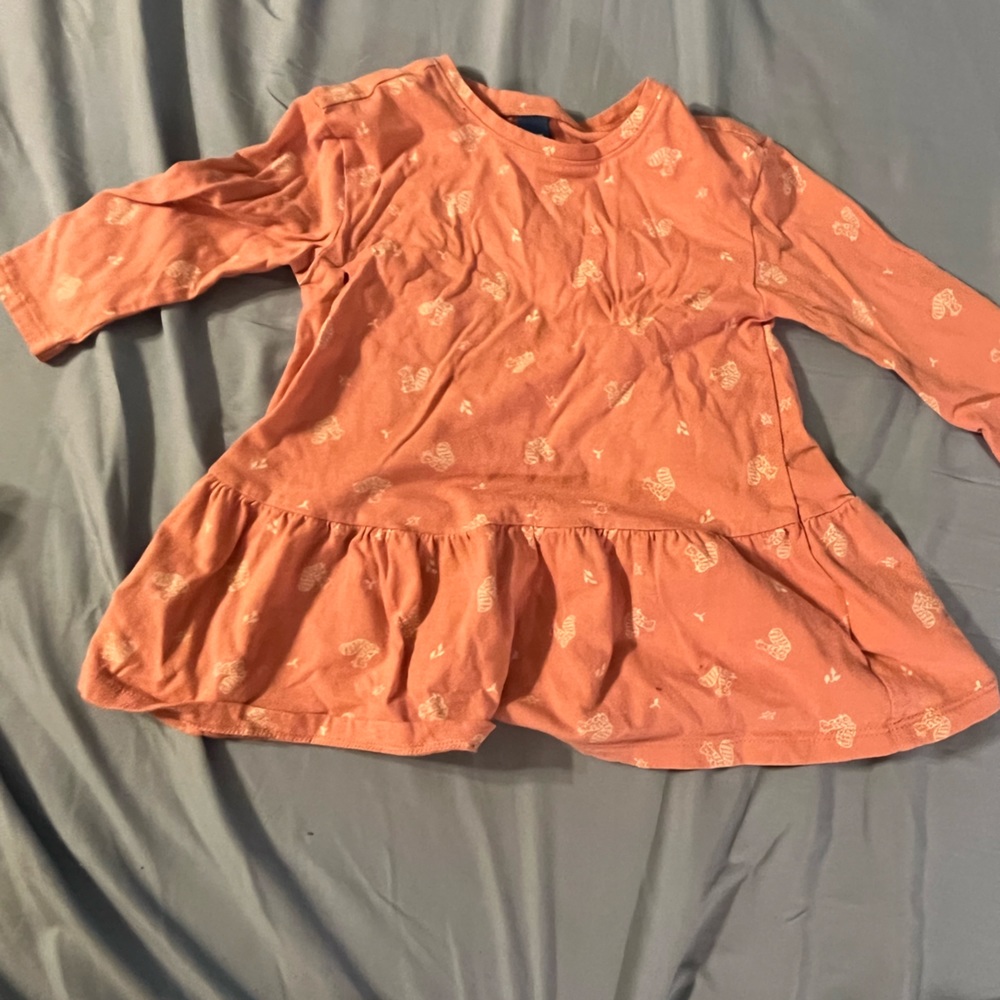 18-24 MONTHS OLD NAVY LONG SLEEVE PINK DRESS